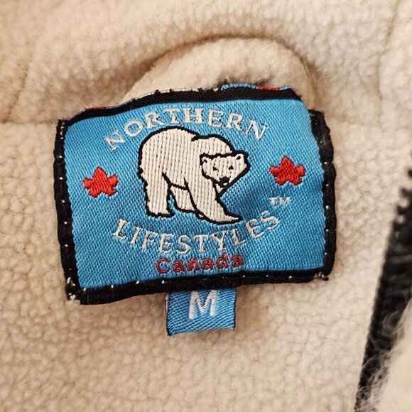 Northern Lifestyles Canada Hand Knitted Wool Bear Hoodie Jacket M - Picture 3 of 11